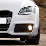 Auto Pearl Metal 3 Inch Bi-Xenon HID Auto Car-Styling Fog Light Projector Lens Hi/Lo Universal Car Retrofit H8 H9 H11 HID Led Bulb compatible with All Car