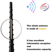 Auto Pearl - APA109 Vehicle Roof Mount Rubber Antenna Mast Flexible Car Antenna with Anti-Theft Design and Car Wash Safe - Black -Bolt / Zest / Hexa / Tigor