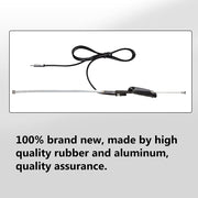 Auto Pearl - Vehicle Roof Mount Rubber Antenna Mast Flexible Car Antenna with Anti-Theft Design and Car Wash Safe - Black -Corolla