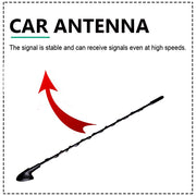 Auto Pearl - Vehicle Roof Mount Rubber Antenna Mast Flexible Car Antenna with Anti-Theft Design and Car Wash Safe - Black