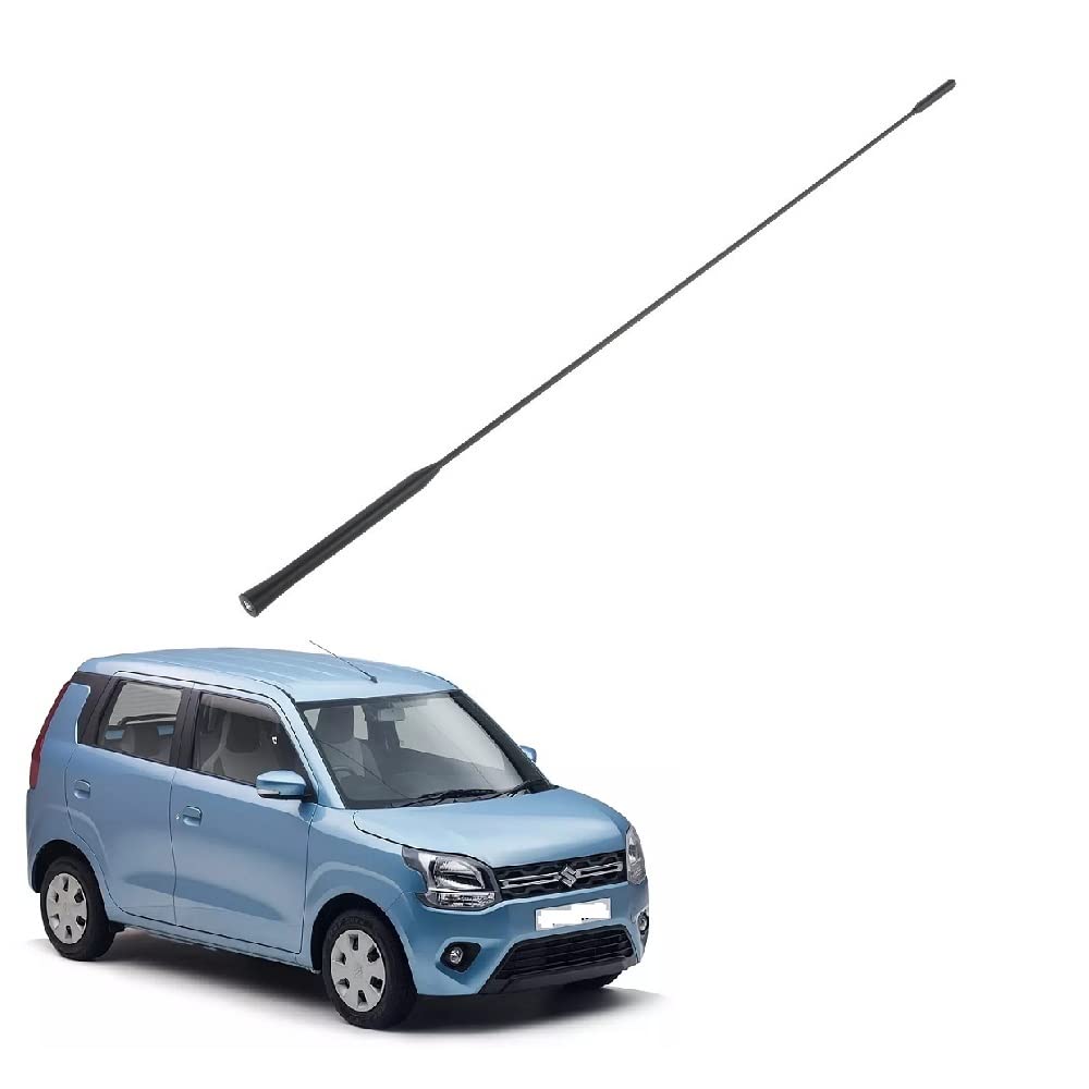 Auto Pearl - Vehicle Roof Mount Rubber Antenna Mast Flexible Car Antenna with Anti-Theft Design and Car Wash Safe - Black - WagonR 2019