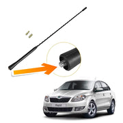 Vehicle Roof Mount Rubber Antenna Mast Flexible with Anti-Theft Design and Car Wash Safe - Black -Altis 2015 / Ameo / Verito / i20 2020 / i20 Elite 2018 / Polo / Capture / Rapid / Verna Fludic / Yeti / Superb / Vento / Verna 4S / i10 Grand 2017 / i20