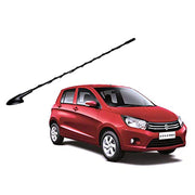 Auto Pearl - Vehicle Roof Mount Rubber Antenna Mast Flexible Car Antenna with Anti-Theft Design and Car Wash Safe - Black