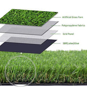 Waterproof Artificial Grass Mat for Balcony | Green Grass Carpet for Balcony | All-Weather Home and Office