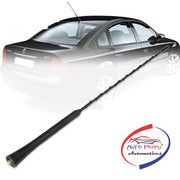Auto Pearl - Vehicle Roof Mount Rubber Antenna Mast Flexible Car Antenna with Anti-Theft Design and Car Wash Safe - Black -Verna Fluidic