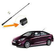 Auto Pearl - Vehicle Roof Mount Rubber Antenna Mast Flexible Car Antenna with Anti-Theft Design and Car Wash Safe - Black -Verna Fluidic