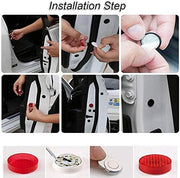 Car Door Warning Open Lights Indicator Decor Interior Flash Magnetic car led Lights for Anti Rear-End (RED) Free Batteries