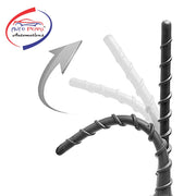 Auto Pearl - Vehicle Roof Mount Rubber Antenna Mast Flexible Car Antenna with Anti-Theft Design and Car Wash Safe - Black -i10Grand / Xcent
