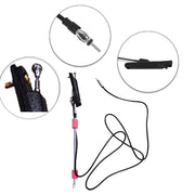 Auto Pearl - Vehicle Roof Mount Rubber Antenna Mast Flexible Car Antenna with Anti-Theft Design and Car Wash Safe - Black -Maruti 800