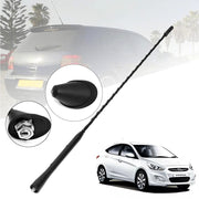Auto Pearl - Vehicle Roof Mount Rubber Antenna Mast Flexible Car Antenna with Anti-Theft Design and Car Wash Safe - Black -Verna Fluidic