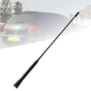 Auto Pearl - Vehicle Roof Mount Rubber Antenna Mast Flexible Car Antenna with Anti-Theft Design and Car Wash Safe - Black -Verna Fluidic