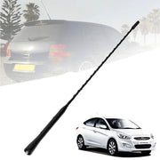 Auto Pearl - Vehicle Roof Mount Rubber Antenna Mast Flexible Car Antenna with Anti-Theft Design and Car Wash Safe - Black -Verna Fluidic
