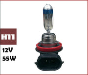 Sapphire Series H11 Cool Blue Halogen Head Light Bulb (55W, 12V) Compatible for most of the cars