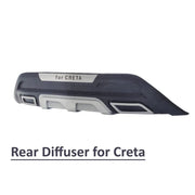 Bumper Diffuser Set Front and Rear Reflector Imported Quality Compatible with Creta 2018