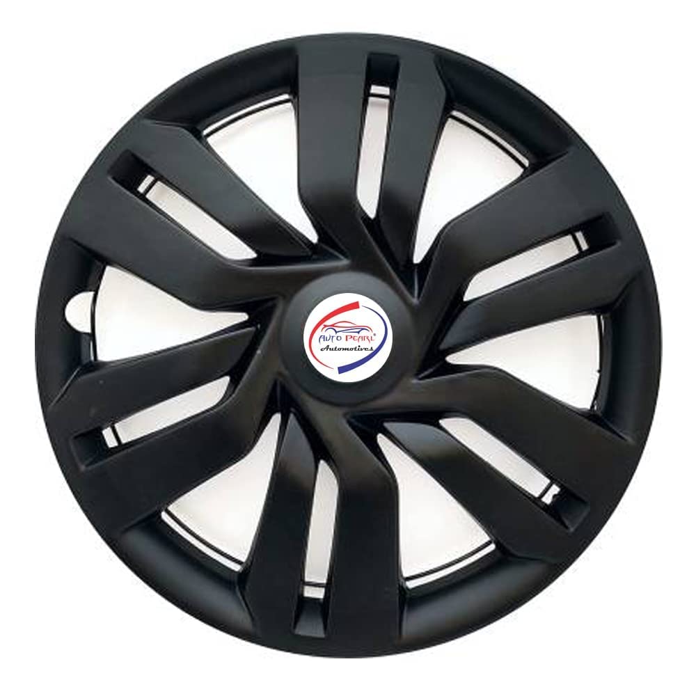 Auto Pearl 14" inch | Set of 4 Pcs | Press Type Hubcap Wheel Cover Replacements for OEM Steel Wheels ABS with Retention Ring Compatible for All Car