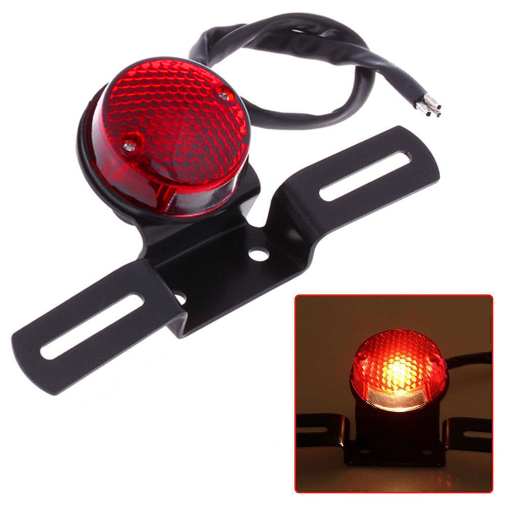 Brake Light Tail Light Stop Light LAMP Round Design compatible with All Bike