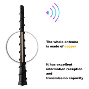 Auto Pearl - Vehicle Roof Mount Rubber Antenna Mast Flexible Car Antenna with Anti-Theft Design and Car Wash Safe - Black - Amaze Type1/ Amaze Type2 / BRV / WRV / City ivtec / CRV / Jazz / Verna Old