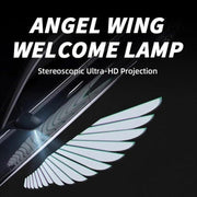 Auto Pearl Motorcycle Projector Lights for Angel Wing Logo, Shadow Light Kits, Multi Ground Effect compatible with All Bikes (Pack of 2)