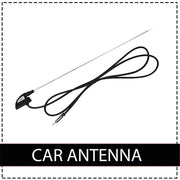 Auto Pearl - Vehicle Roof Mount Rubber Antenna Mast Flexible Car Antenna with Anti-Theft Design and Car Wash Safe - Black -Bolero/Omni