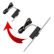 Auto Pearl - Vehicle Roof Mount Rubber Antenna Mast Flexible Car Antenna with Anti-Theft Design and Car Wash Safe - Black -Eeco/Versa