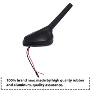 Auto Pearl - Vehicle Roof Mount Rubber Antenna Mast Flexible Car Antenna with Anti-Theft Design and Car Wash Safe - Black -Baleno/Swift/Dzire/S-Cross/Santro 2018/XUV 300/Venue/Harrier/ignis