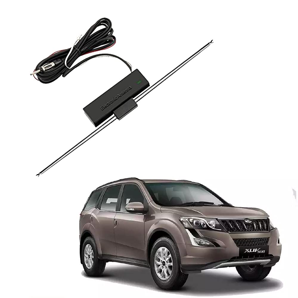 Auto Pearl - Vehicle Roof Mount Rubber Antenna Mast Flexible Car Antenna with Anti-Theft Design and Car Wash Safe - Black -Eeco/Versa
