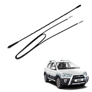 Auto Pearl - Vehicle Roof Mount Rubber Antenna Mast Flexible Car Antenna with Anti-Theft Design and Car Wash Safe - Black - Etios / Etios Cross / Platinum Etios / Etios Liva
