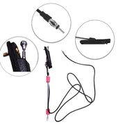 Auto Pearl - APA109 Vehicle Roof Mount Rubber Antenna Mast Flexible Car Antenna with Anti-Theft Design and Car Wash Safe - Black -Innova /Old Innova / Qualis /Corolla