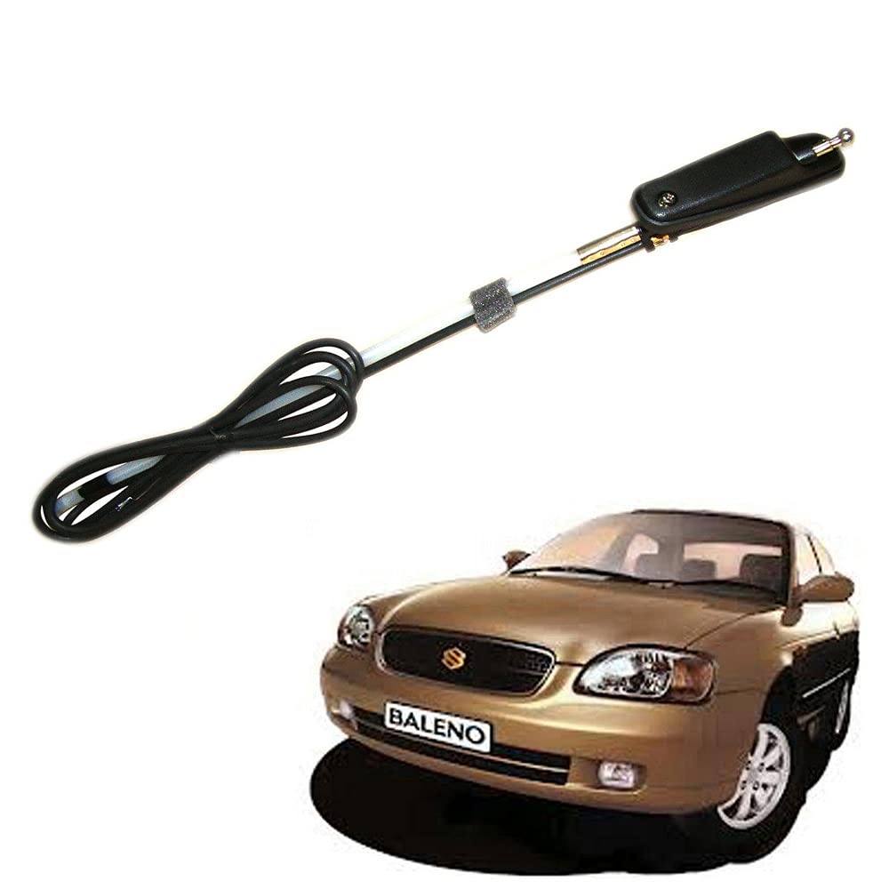 Auto Pearl - Vehicle Roof Mount Rubber Antenna Mast Flexible Car Antenna with Anti-Theft Design and Car Wash Safe - Black -Baleno Visit the Auto Pearl Store
