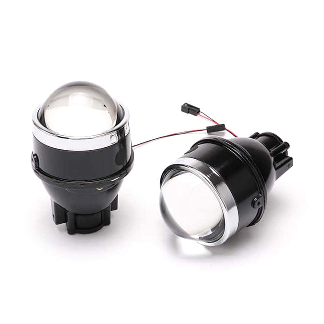 Auto Pearl Metal 3 Inch Bi-Xenon HID Auto Car-Styling Fog Light Projector Lens Hi/Lo Universal Car Retrofit H8 H9 H11 HID Led Bulb compatible with All Car