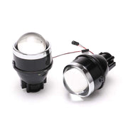 Auto Pearl Metal 3 Inch Bi-Xenon HID Auto Car-Styling Fog Light Projector Lens Hi/Lo Universal Car Retrofit H8 H9 H11 HID Led Bulb compatible with All Car