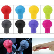 Car Non Slip Soft Silicon Cola Color Gear Shift Knob Cover- (Round Shape)