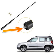 Vehicle Roof Mount Rubber Antenna Mast Flexible with Anti-Theft Design and Car Wash Safe - Black -Altis 2015 / Ameo / Verito / i20 2020 / i20 Elite 2018 / Polo / Capture / Rapid / Verna Fludic / Yeti / Superb / Vento / Verna 4S / i10 Grand 2017 / i20