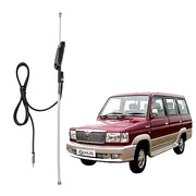Auto Pearl - APA109 Vehicle Roof Mount Rubber Antenna Mast Flexible Car Antenna with Anti-Theft Design and Car Wash Safe - Black -Innova /Old Innova / Qualis /Corolla