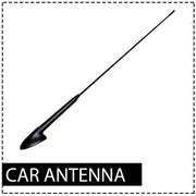 Auto Pearl - Vehicle Roof Mount Rubber Antenna Mast Flexible Car Antenna with Anti-Theft Design and Car Wash Safe - Black -Fusion