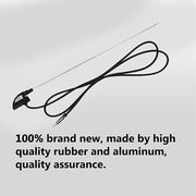 Auto Pearl - Vehicle Roof Mount Rubber Antenna Mast Flexible Car Antenna with Anti-Theft Design and Car Wash Safe - Black -Bolero/Omni