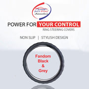 Ring Type Car Steering Wheel Cover Medium (Gold Full Cola) for Cars