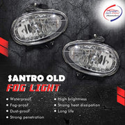 Car Fog Lamp Light Compatible with- Old Santro (Set of 2)