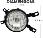 Car Fog Lamp Light with Wiring Kit Compatible with- Tata Sumo (Set of 2)