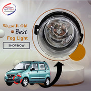 Car Fog Lamp Lights With Wiring kit and Switch Compatible with- WagonR Old (Without Plastic Sash Cover) (Medium, Set of 2)