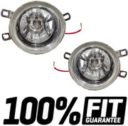 Car Fog Lamp Lights With Wiring kit and Switch Compatible with- Innova 2013-2015 (Without Plastic Sash Cover) (Large, Set of 2)