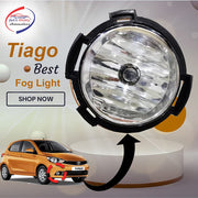Car Fog Lamp Lights with Wiring kit and Switch for Tata Tiago (Set of 2)