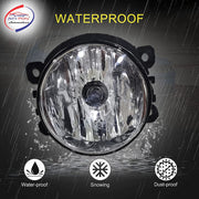 Car Fog Lamp Lights Without Wiring kit and Switch Compatible with- Tata Zest (Set of 2)