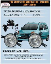 Car LED Fog Lamp Light Compatible with- WagonR (2007-2009) (Set of 2)