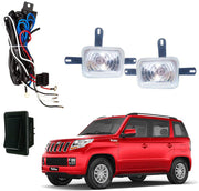 Fog Lamp Compatible with- TUV 300 (Set of 2, Black)