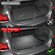 PVC Dustproof, Waterproof, Foldable & Antiskid Car Dicky, Trunk, Boot Mat Dicky Mat (Black)