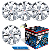 R14 Press Type Hubcap Dzire T5 Wheel Cover Replacements for OEM Steel Wheels Polypropylene Material with Retention Ring | Set of 4 Pcs