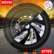 R14 Press Type Hubcap Eagle Wheel Cover Replacements for OEM Steel Wheels Polypropylene Material with Retention Ring | Set of 4 Pcs