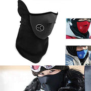 Neoprene Half Face Bike Riding Mask (Black) Decorative Mask (Black, Pack of 1)