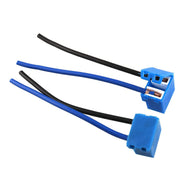 H7 Headlight Bulb Right Angle Ceramic Socket Plug Connector Adapter Wiring Harness (2 Pcs.)